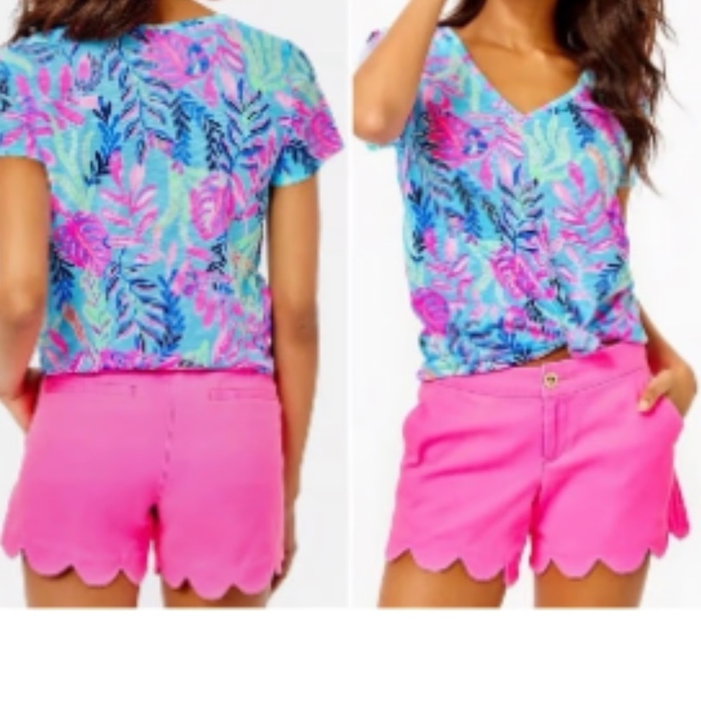 NWT Lilly Pulitzer buttercup short Prosecco pink size 10